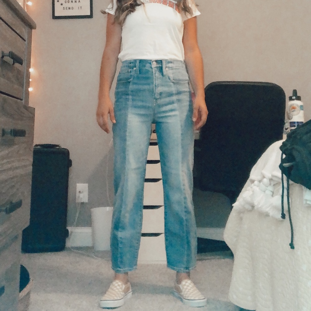 Madewell classic straight jeans in clairmont wash